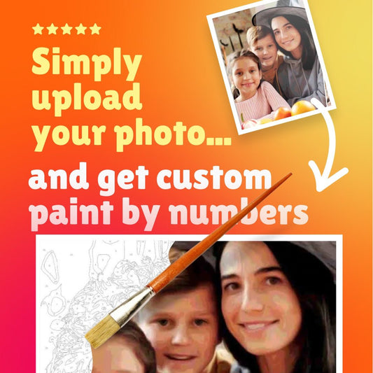 Custom Paint By Numbers Kit | Just Upload Your Photo! - Custom Paint By Numbers