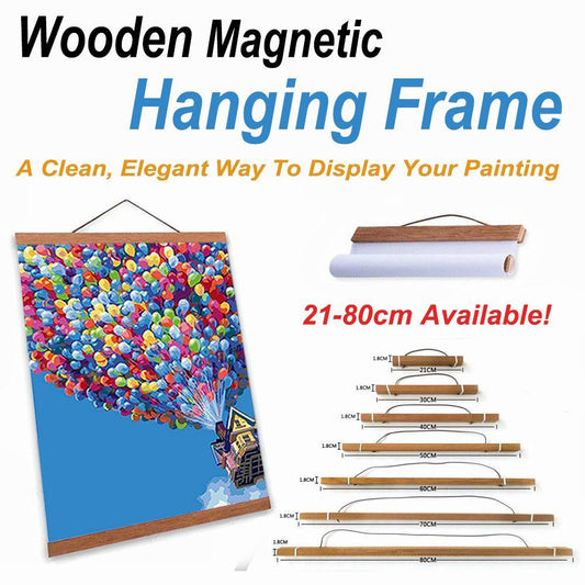 Magnetic Wooden Hanger - Custom Paint By Numbers