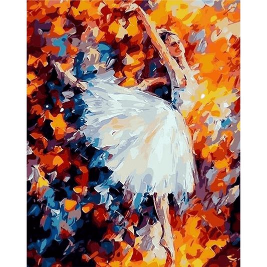 Paint By Numbers | Abstract Dancing Ballerina - Custom Paint By Numbers