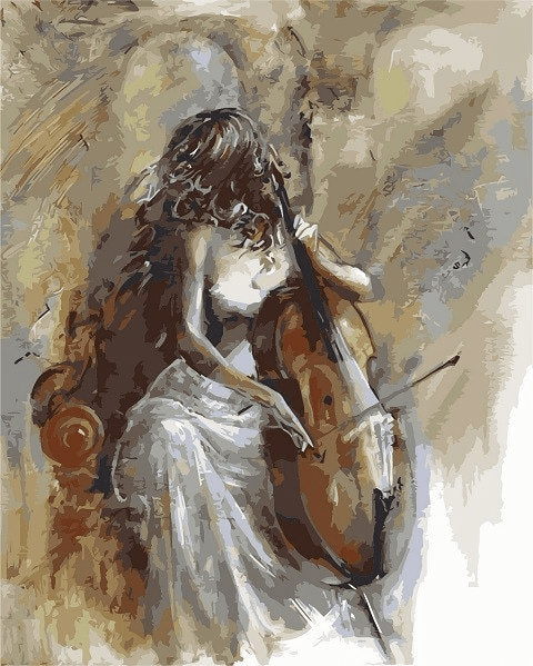 Paint By Numbers | Art of Playing Cello - Custom Paint By Numbers