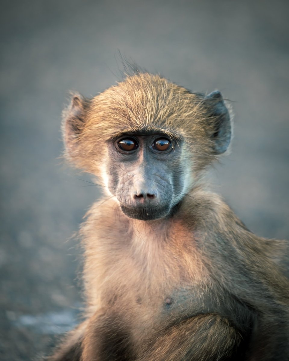 Paint By Numbers | Baboon - Brown Monkey In Close Up Photography - Custom Paint By Numbers