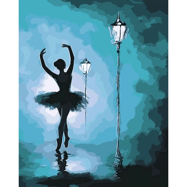 Paint By Numbers | Ballerina in A Spotlight - Custom Paint By Numbers