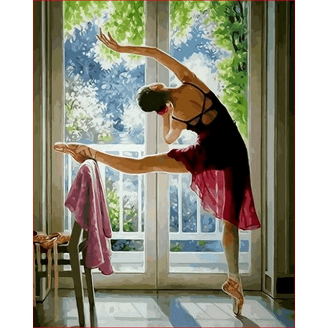 Paint By Numbers | Ballerina Warm Up - Custom Paint By Numbers