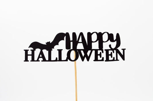 Paint By Numbers | Bat - Happy Halloween Signage - Custom Paint By Numbers