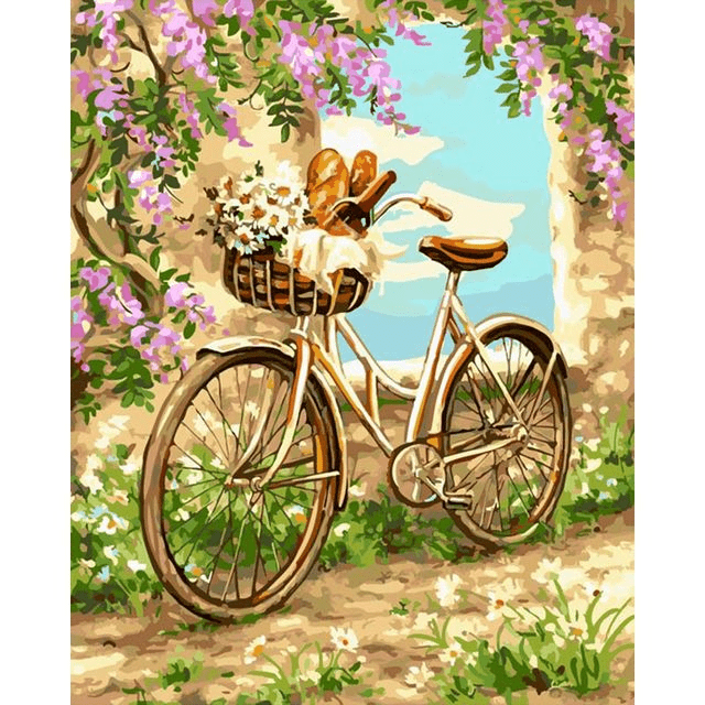 Paint By Numbers | Bicycle Picnic - Custom Paint By Numbers