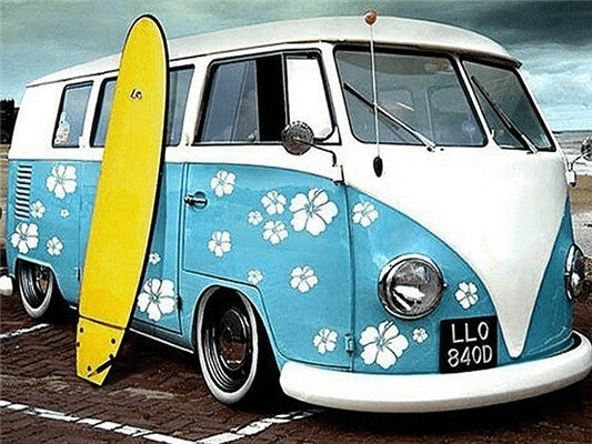 Paint By Numbers | Boho Beach Bus - Custom Paint By Numbers