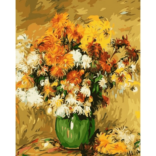 Paint By Numbers | Bouquet of Chrysanthemums - Custom Paint By Numbers