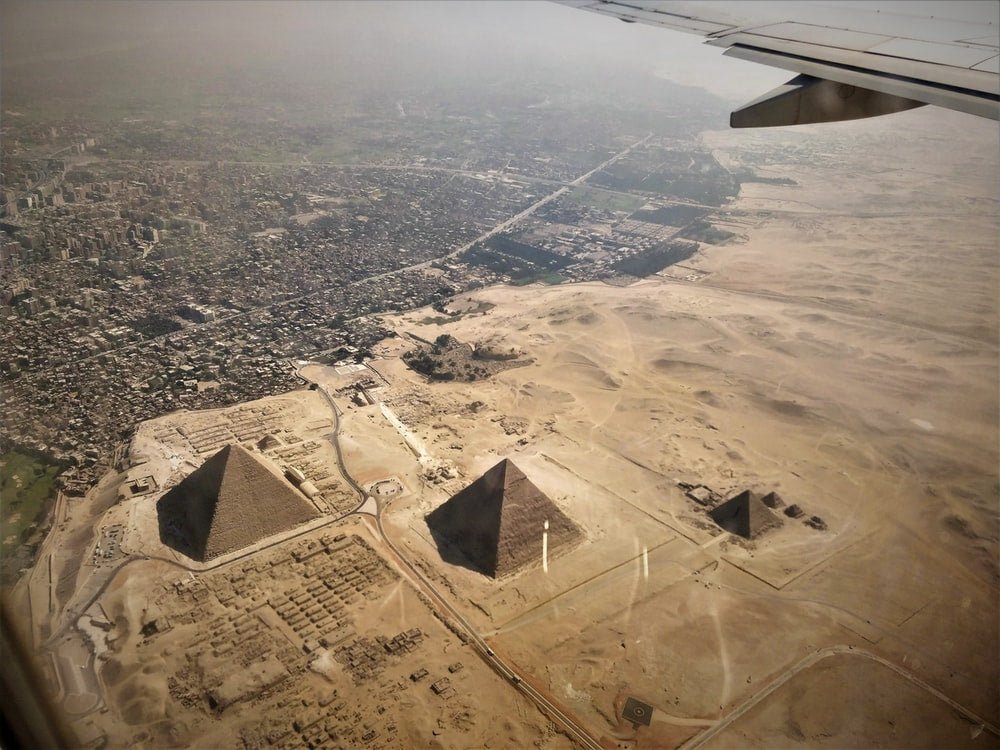 Paint By Numbers | Cairo - Aerial Photography Of Pyramids Of Egypt - Custom Paint By Numbers