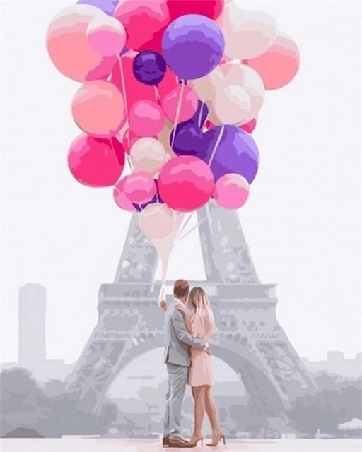 Paint By Numbers | Capturing Love in Paris - Custom Paint By Numbers