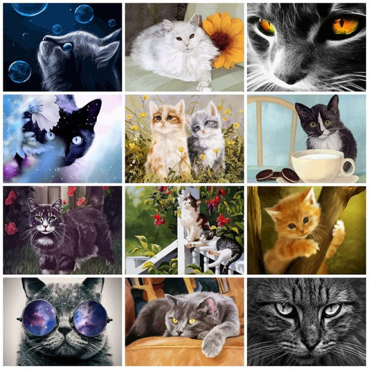 Paint By Numbers | Cats - Custom Paint By Numbers