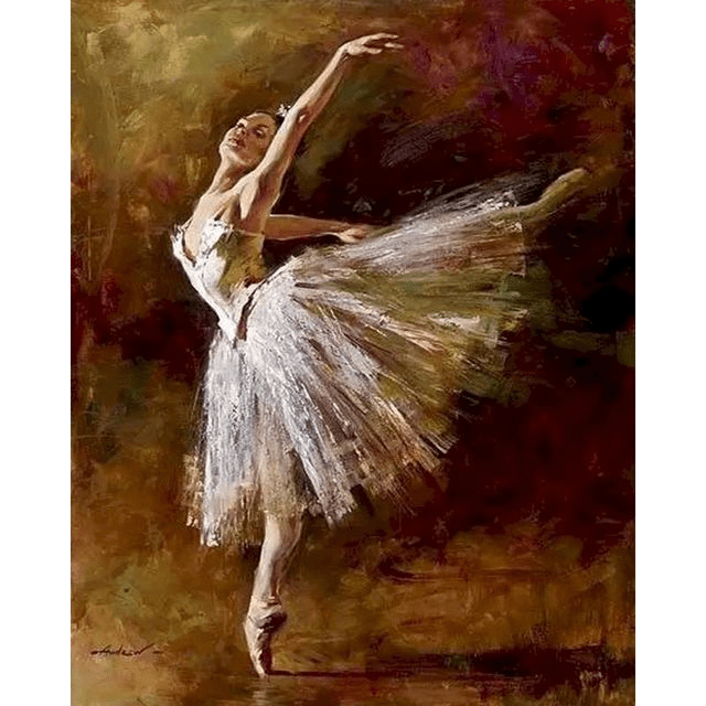 Paint By Numbers | Dancing Ballerina 2 - Custom Paint By Numbers