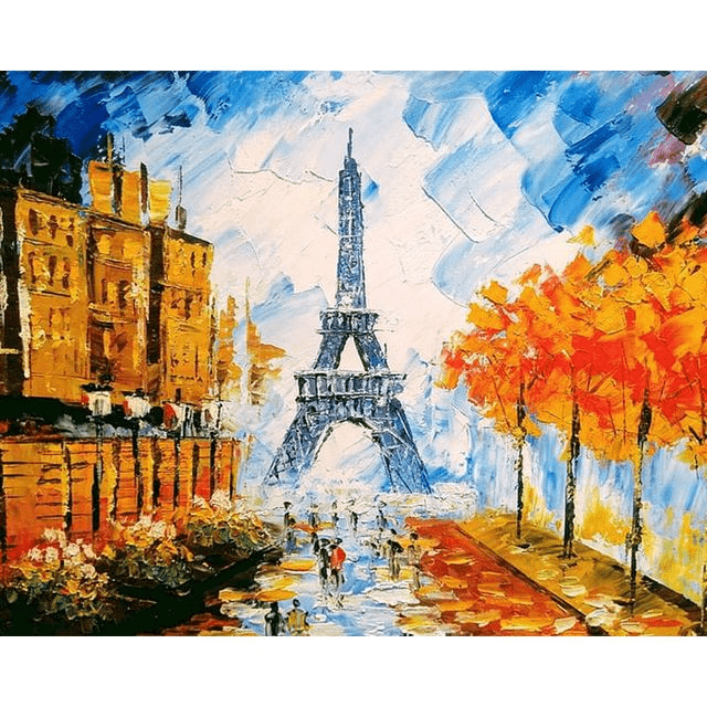 Paint By Numbers | Eiffel Tower in Paris - Custom Paint By Numbers