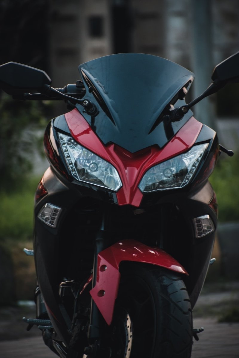 Paint By Numbers | Faisalabad - Black And Red Sports Bike - Custom Paint By Numbers