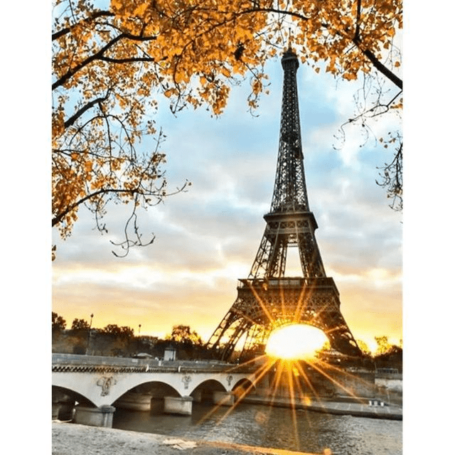 Paint By Numbers | Golden Hour in Paris - Custom Paint By Numbers
