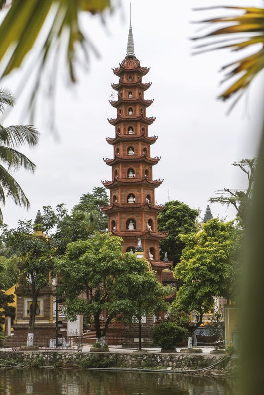 Paint By Numbers | Hanoi - Brown Temple - Custom Paint By Numbers