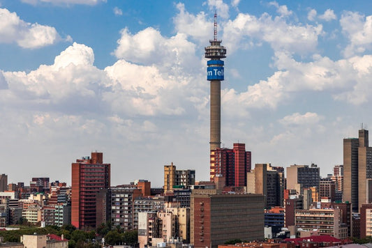 Paint By Numbers | Johannesburg - City Skyline Under Blue And White Cloudy Sky During Daytime - Custom Paint By Numbers