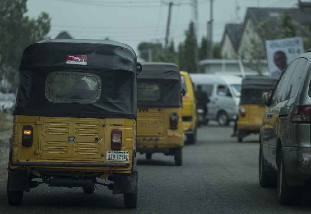 Paint By Numbers | Lagos - Vehicles On Road During Daytime - Custom Paint By Numbers