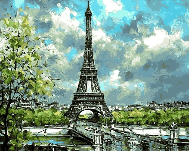 Paint By Numbers | Paris Spring - Custom Paint By Numbers