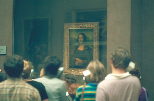 Paint By Numbers | People Standing In Front Of Mona Lisa Painting - Custom Paint By Numbers