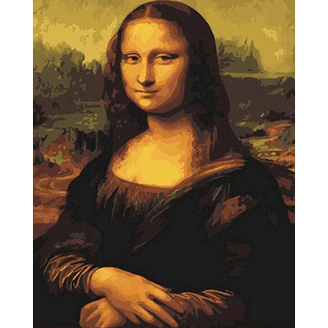 Paint By Numbers | Portrait of Monalisa - Custom Paint By Numbers