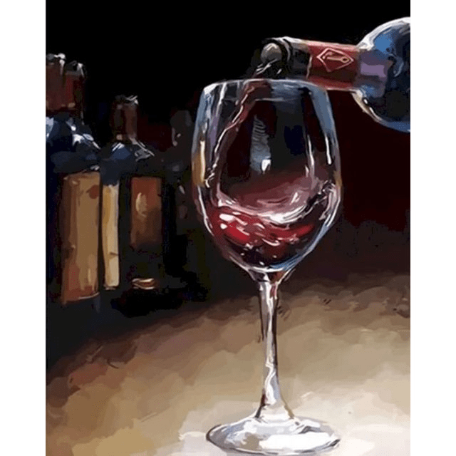 Paint By Numbers | Pouring Red Wine - Custom Paint By Numbers