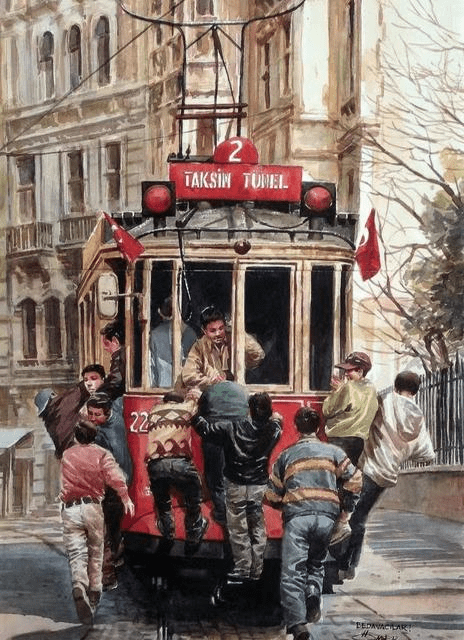 Paint By Numbers | Prague Old Tram - Custom Paint By Numbers