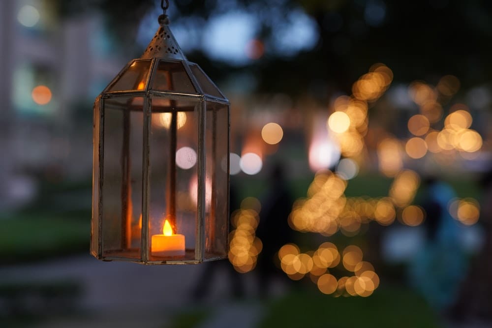 Paint By Numbers | Selective Focus Photography Of Lighted Candle Lantern - Custom Paint By Numbers