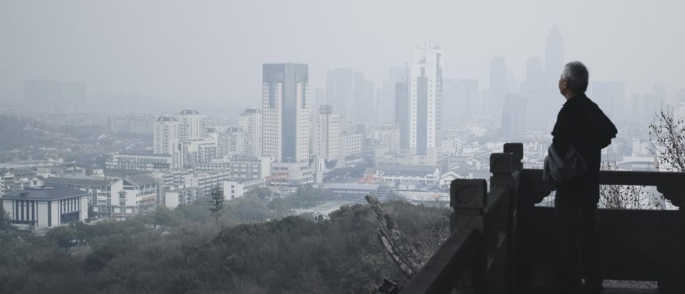 Paint By Numbers | Shaoxing - City Skyline During Foggy Day - Custom Paint By Numbers