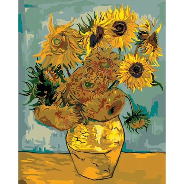 Paint By Numbers | Sunflowers in Bloom - Custom Paint By Numbers
