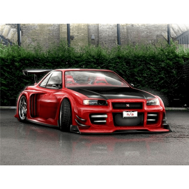 Paint By Numbers | The Nissan Skyline GTR - Custom Paint By Numbers