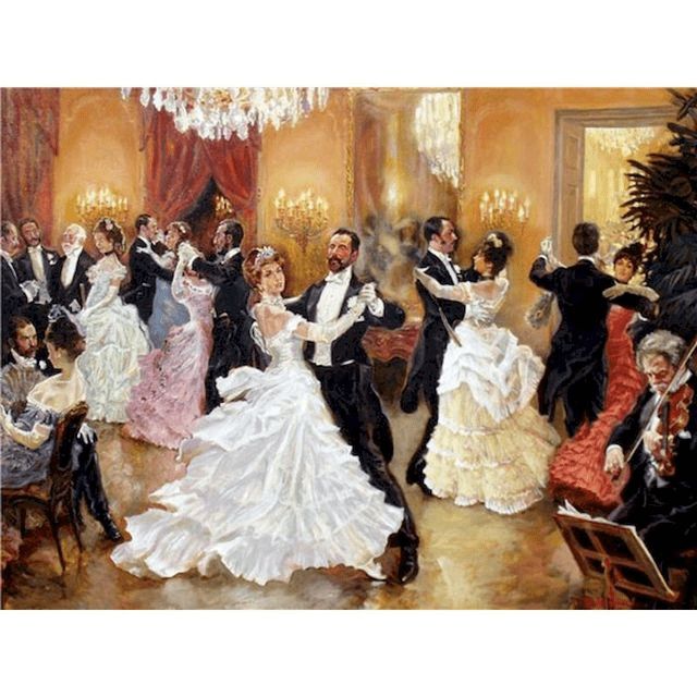 Paint By Numbers | Victorian Ball - Custom Paint By Numbers