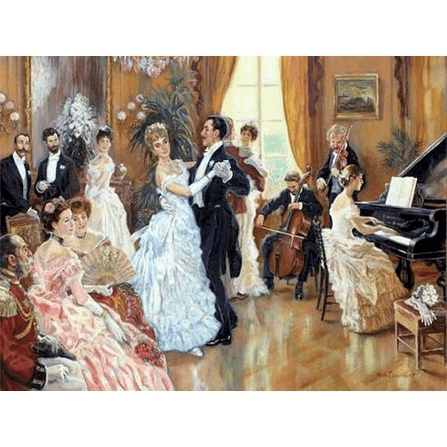 Paint By Numbers | Victorian Dance Etiquette - Custom Paint By Numbers