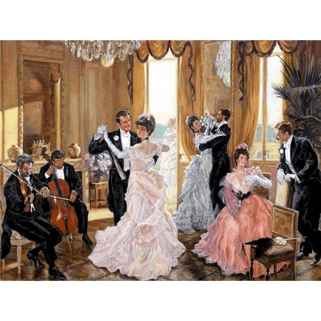 Paint By Numbers | Victorian Dance - Custom Paint By Numbers