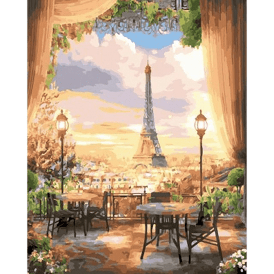 Paint By Numbers | View From Paris - Custom Paint By Numbers