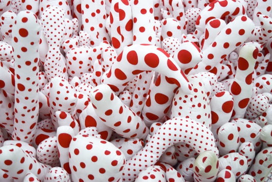Paint By Numbers | Yayoi Kusama - White-And-Red Textiles - Custom Paint By Numbers