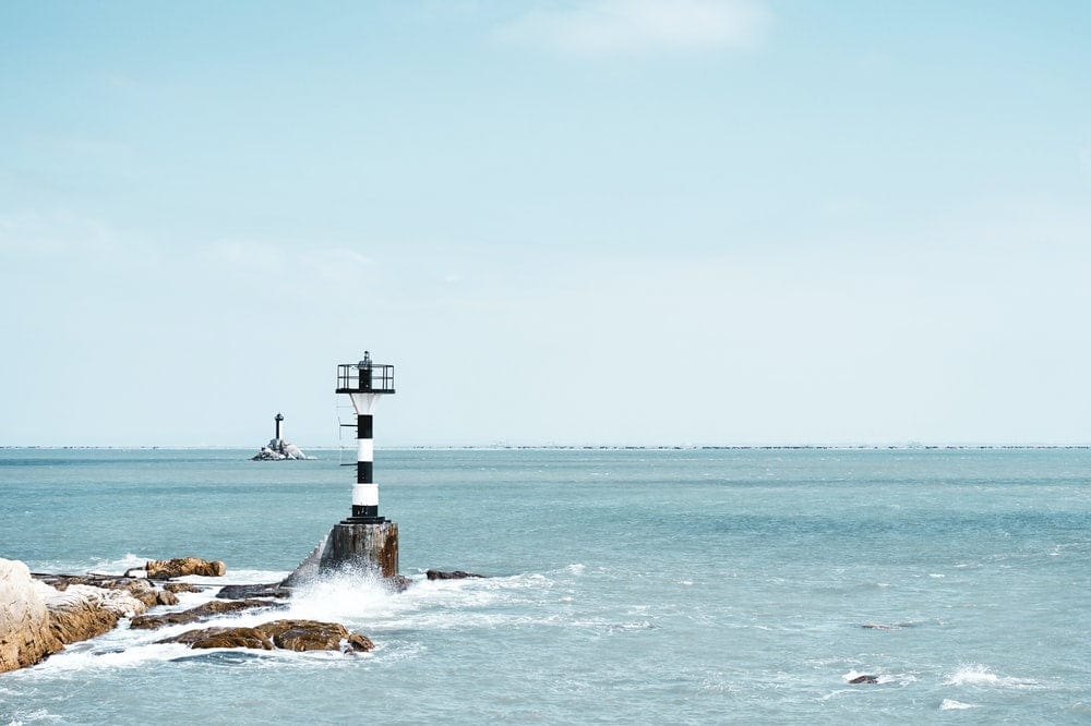 Paint By Numbers | Zhangzhou - Photography Of White And Black Lighthouse - Custom Paint By Numbers