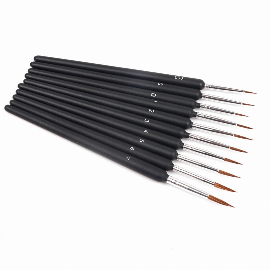 Professional Nylon 10-Piece Set Miniature Brushes - Custom Paint By Numbers