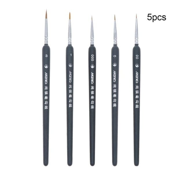 Set of Miniature Paint Brushes - Custom Paint By Numbers