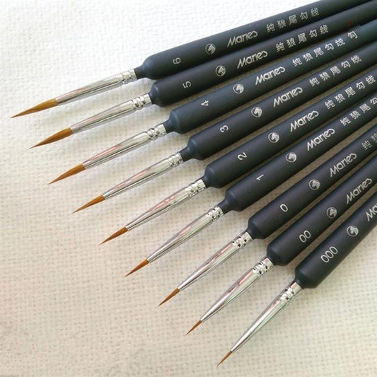 Set of Miniature Paint Brushes - Custom Paint By Numbers