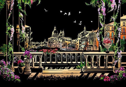 Venice Italy Landscape | Scratch Art Kit - Custom Paint By Numbers